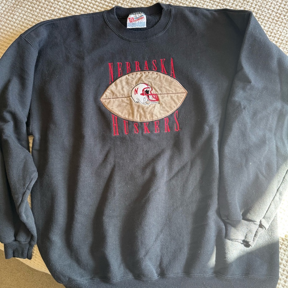 Vintage Nebraska Husker Football Crewneck